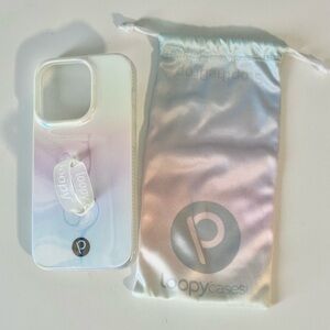 Loopy Case for iPhone 14 Pro - Pearl Iridescent / Righty
